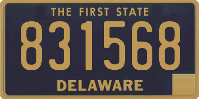 DE license plate 831568