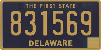 DE license plate 831569