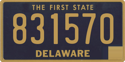 DE license plate 831570
