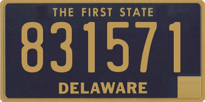 DE license plate 831571