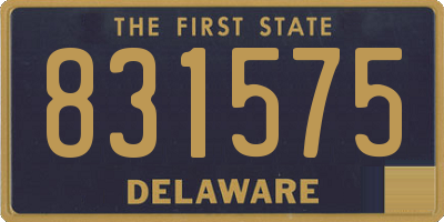 DE license plate 831575