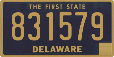 DE license plate 831579