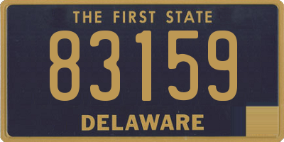 DE license plate 83159