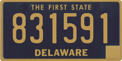DE license plate 831591