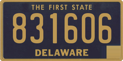 DE license plate 831606