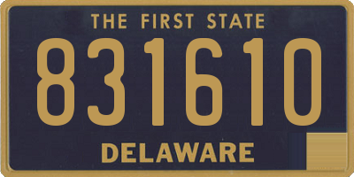 DE license plate 831610