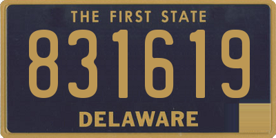 DE license plate 831619