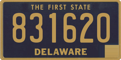 DE license plate 831620