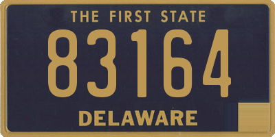 DE license plate 83164