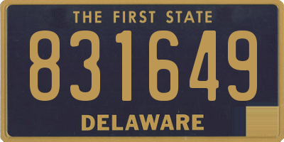 DE license plate 831649