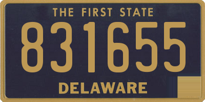 DE license plate 831655
