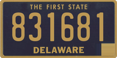 DE license plate 831681