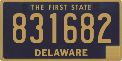 DE license plate 831682