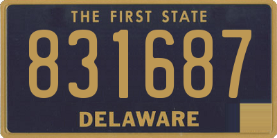DE license plate 831687