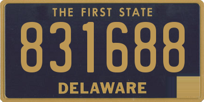 DE license plate 831688