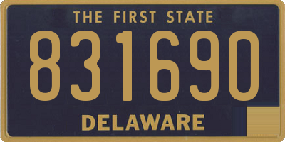 DE license plate 831690