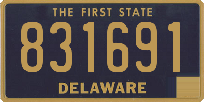 DE license plate 831691