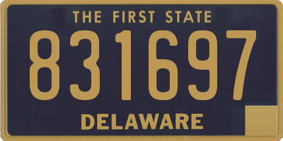 DE license plate 831697