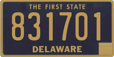 DE license plate 831701