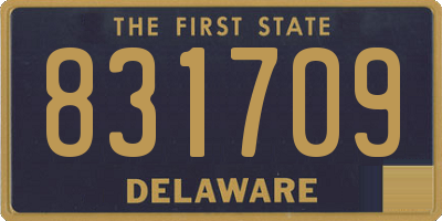 DE license plate 831709