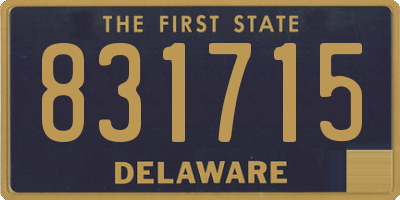 DE license plate 831715