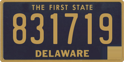 DE license plate 831719