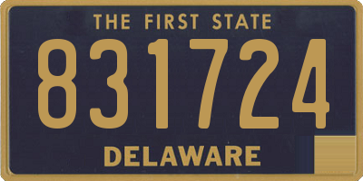 DE license plate 831724