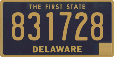 DE license plate 831728