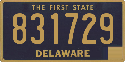 DE license plate 831729