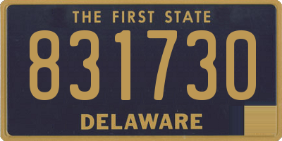 DE license plate 831730