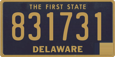 DE license plate 831731