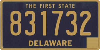 DE license plate 831732