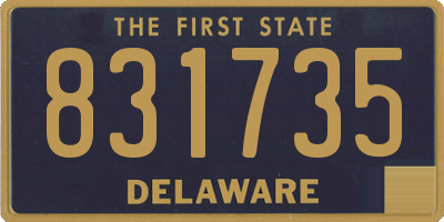 DE license plate 831735