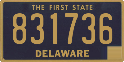 DE license plate 831736
