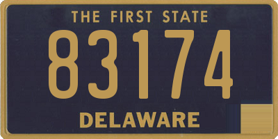DE license plate 83174