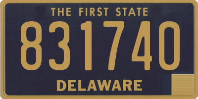 DE license plate 831740