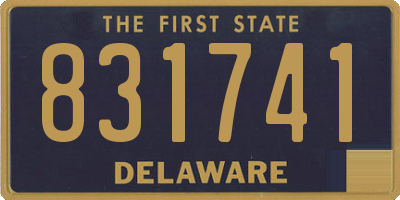 DE license plate 831741