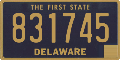 DE license plate 831745