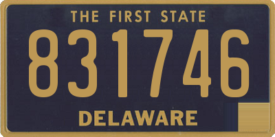 DE license plate 831746