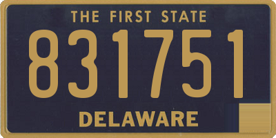 DE license plate 831751