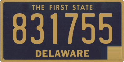 DE license plate 831755