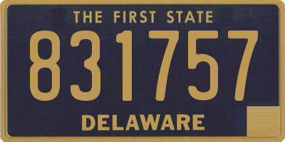DE license plate 831757
