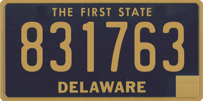 DE license plate 831763