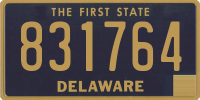 DE license plate 831764