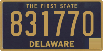 DE license plate 831770
