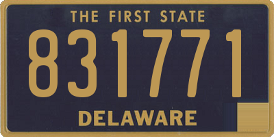 DE license plate 831771