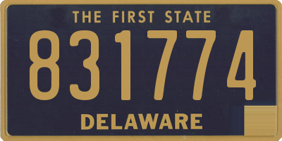 DE license plate 831774