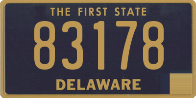 DE license plate 83178