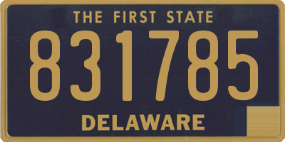 DE license plate 831785