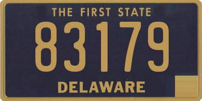 DE license plate 83179